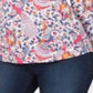 Charter Club Women's Pima Cotton Printed Boat Neck Top  Multi Floral Size Large