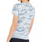 Lucky Brand Women's Camo Graphic T-Shirt Blue Size X-Small