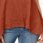 Style & Co Women's Handkerchief Hem T-Shirt Copper Size X-Small