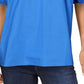 Alfani Women's V Neck Smocked Blouse Blue Size X-Large