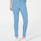 Tinseltown Juniors' High-Rise Raw-Hem Skinny Jeans Bright Blue Size 9