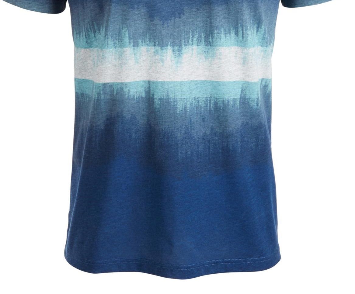 American Rag Men's Colorblocked Dip Dyed T-Shirt Blue Size XX-Large