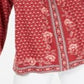 Style & Co Women's Printed Peasant Top Red Floral Size Petite XL