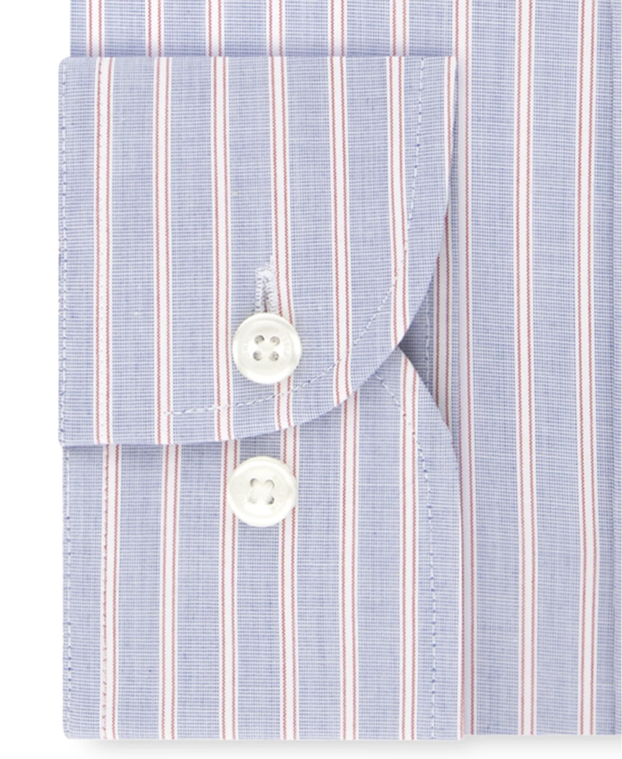 Tommy Hilfiger Men's Classic/Regular-Fit Non-Iron Thflex Stretch Stripe Dress Shirt Red Size 32-33