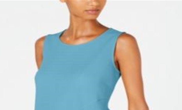 Alfani Women's Asymmetrical Hem Top Blue Size Petite XL