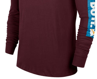 Nike Men's Sportswear Just Do It Long Sleeve Night Casual T-Shirt Purple Size 2XL