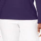 Karen Scott Women's Cotton Scoop Neck Top Purple Size X-Small