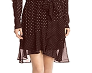 Bailey 44 Women's Candace Puff Sleeve Polka Dot Dress Red Size 4