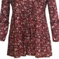 Style & Co Women's Floral Print Tunic Wine Size Large