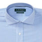 Ralph Lauren Men's Non Iron Classic Fit Stretch Poplin Dress Shirt Blue Size L