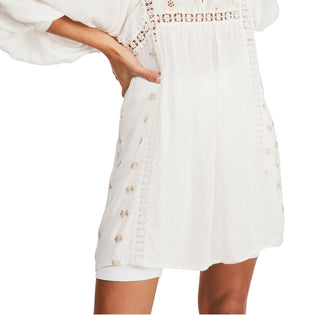 Free People Women's Charlotte Tunic Top White Size Small