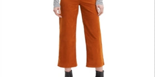 Levi's Womens Mile High Wide Leg Crop Caramel Cafe Luxe Cord Size 29