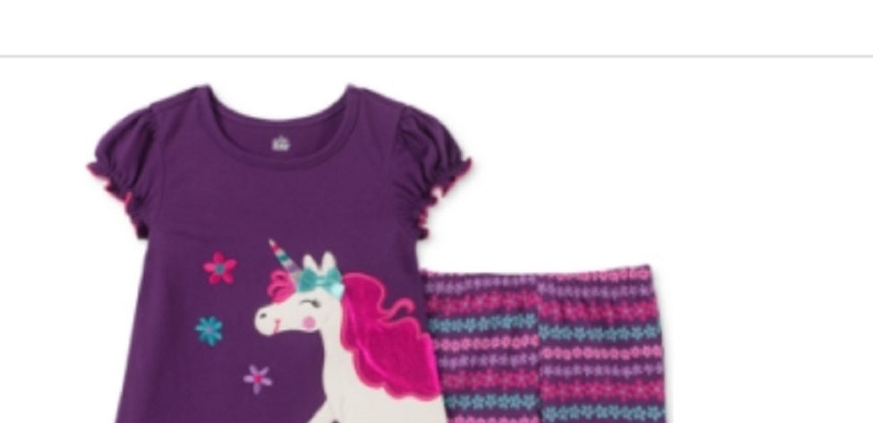 Kids Headquarters Girl's Tunic & Leggings Purple Size 3T