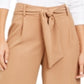 Alfani Women's Belted Culottes Brown Size Petite