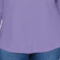 Karen Scott Women's Cotton Lace Trim Top Purple Size X-Small
