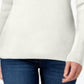 Karen Scott Women's Long Sleeves Ribbed Mock Neck Sweater White Size Petite Large