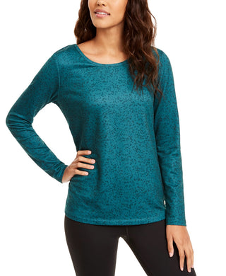 Ideology Women's Training Fitness Pullover Top Green Size Medium