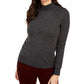 Charter Club Women's Merino Wool Turtleneck Dark Gray Size XX Large