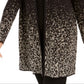 JM Collection Women's Ombre Jacquard Coatigan Black Size Petite