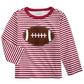 First Impressions Toddler Boy's Cotton Striped Football T-Shirt Red Size 3T