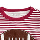 First Impressions Toddler Boy's Cotton Striped Football T-Shirt Red Size 3T