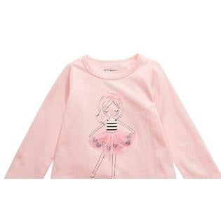 First Impressions Baby Girl's Tutu Girl T-Shirt Pink Size 18 Months
