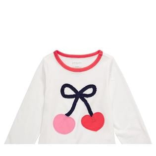 First Impressions Baby Girl's Cherries Print Cotton T-Shirt White Size 18 Months