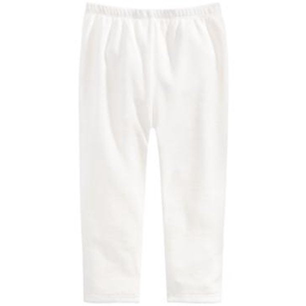 First Impressions Baby Girl's Velour Leggings White Size 18 Months