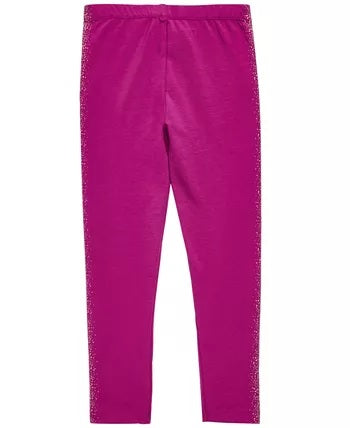 Epic Threads Toddler Girl's Metallic Stripe Leggings  Pink Size 3T