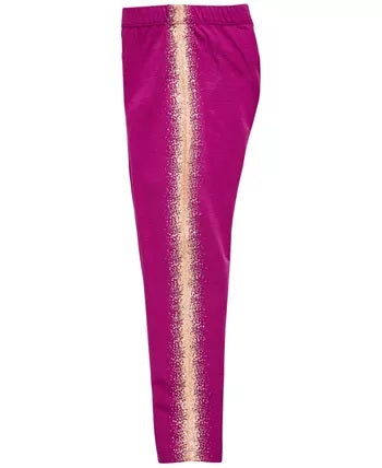 Epic Threads Toddler Girl's Metallic Stripe Leggings  Pink Size 3T