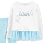 Carters Baby Girls 2-pc. Snowflake Wish Leggings Set White Size 6 Months