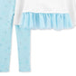 Carters Baby Girls 2-pc. Snowflake Wish Leggings Set White Size 6 Months