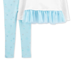 Carters Baby Girls 2-pc. Snowflake Wish Leggings Set White Size 6 Months