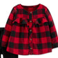 Carter's Girls' Casual Pants Plaid  Buffalo Plaid Ruffle-Trim Tunic & Velour Leggings Red Size 9 Months
