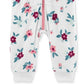 Carter's Girls' Jumpsuits Print Floral Fleece Hooded Playsuit White Size 24 Months