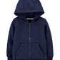 Carter's Toddler Boy's Hooded Fleece Jacket Blue Size 5T