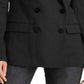Ralph Lauren Women's Velvet Trim Ponte Blazer Black Size 2 Petite