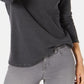 Style & Co Women's Cotton Thermal Top Gray Size Petite XL