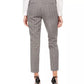 Calvin Klein Women's Plaid Straight-Leg Pants Gray Size 16