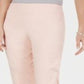 JM Collection Women's Button Hem Tummy Control Capris Blush Size XX-Large
