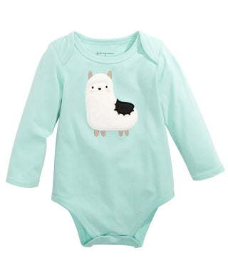 First Impressions Baby Boys Llama Bodysuit Green Size 3-6MOS