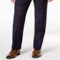 Ralph Lauren Men's Classic Fit Windowpane Flannel Dress Pants Blue Size 42X32