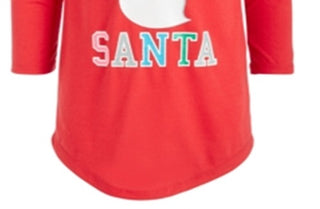 Max & Olivia Big Girl's Team Santa Nightgown Red Size S