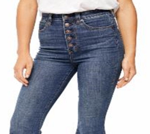 Free People Women's Irreplaceable Flare Jeans Blue Size 29