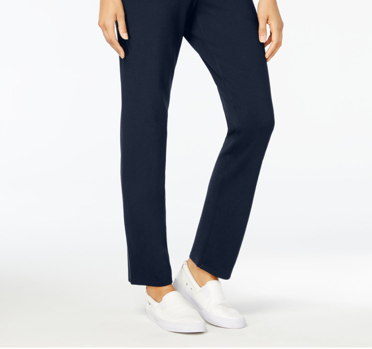 Karen Scott Women's Velour Pull on Pants Blue Size Petite Medium