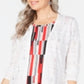 JM Collection Women's Open Front Crochet Duster White Size Petite