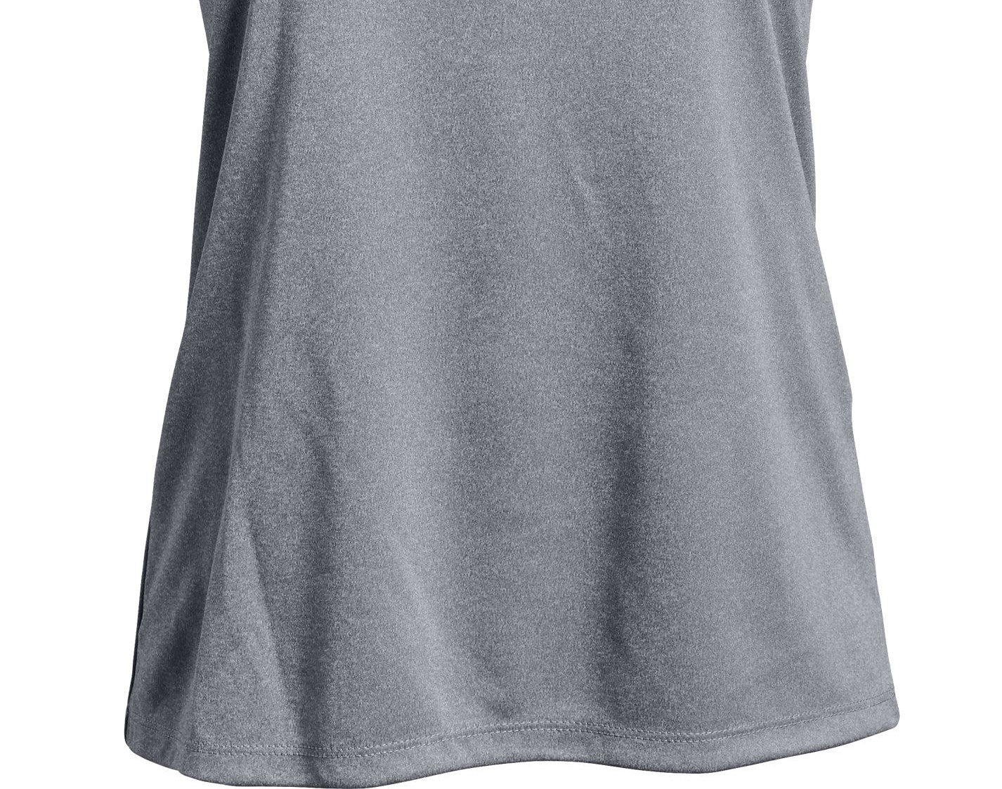 Under Armour Girl's Solid Big Logo T-Shirt Gray Size Small