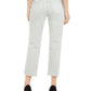 INC International Concepts Women's Frayed-Hem Straight-Leg Ankle Jeans Green Size 14