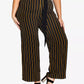 City Chic Women's Trendy Plus Size Striped Palazzo Pants Black Size 20W