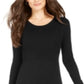 Style & Co Women's Ribbed Sweater Dress Black Size Petite S